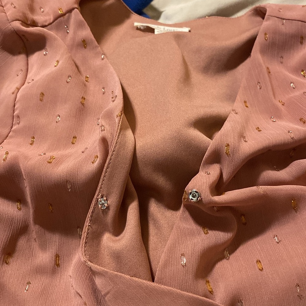 ‘Dusty Pink’ Blouse Bodysuit by Peach Love California - Picture 3 of 11